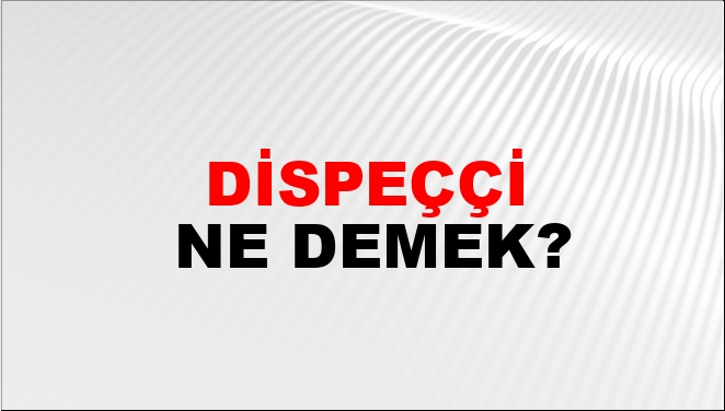 Dispeççi Nasıl Yazılır?