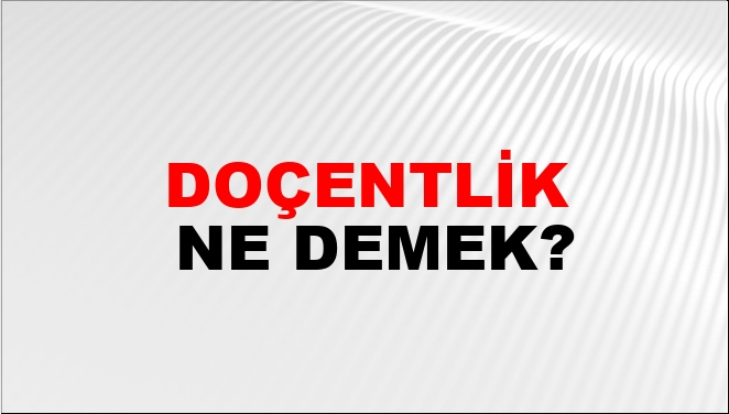 Doçentlik Nasıl Yazılır?