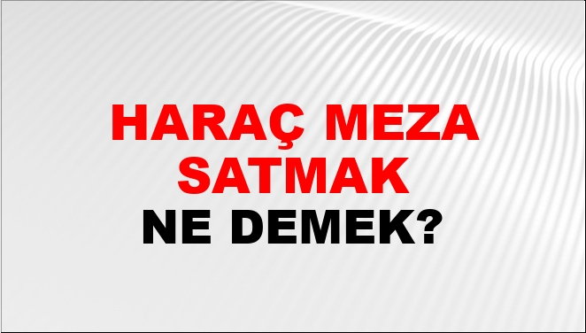 Haraç toprak ne demek?