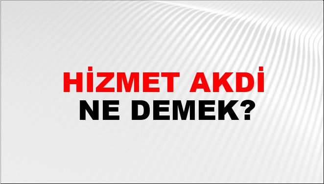 Akdi ne demek din?