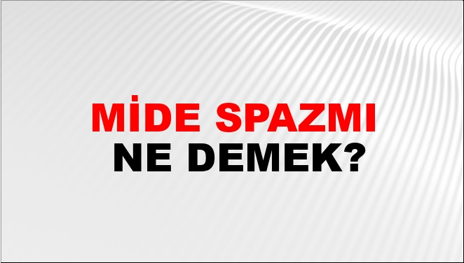 Mide inflamasyon ne demek?