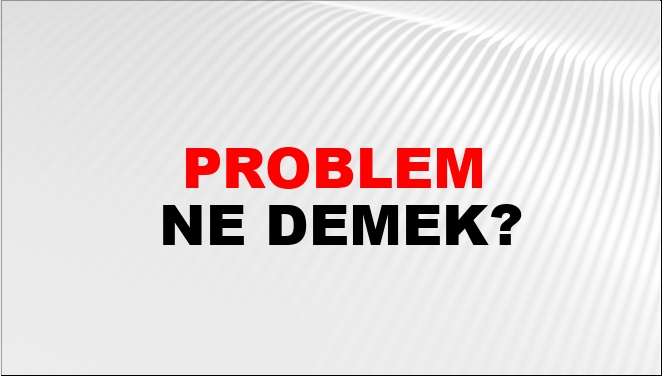 the problem solved ne demek
