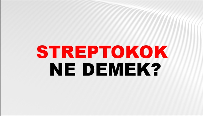 Streptokok Ne Demek? Streptokok Kelimesinin TDK Sözlük Anlamı Nedir ...